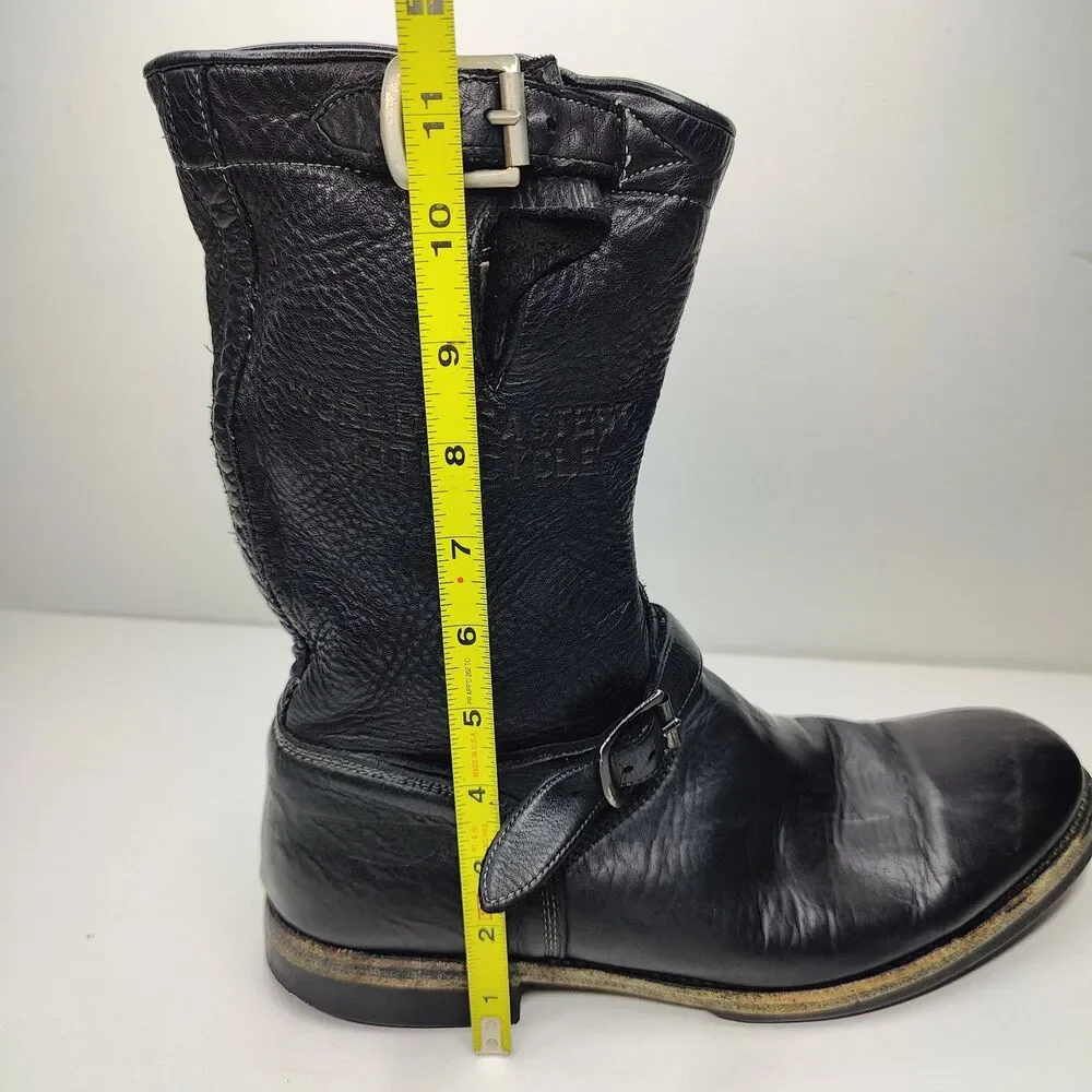 Triumph x Paul Smith Waxed Roughout Engineer Boots Size 10 Made In Italy